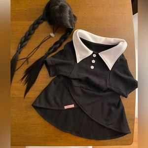 Dog costume - Wednesday Addams